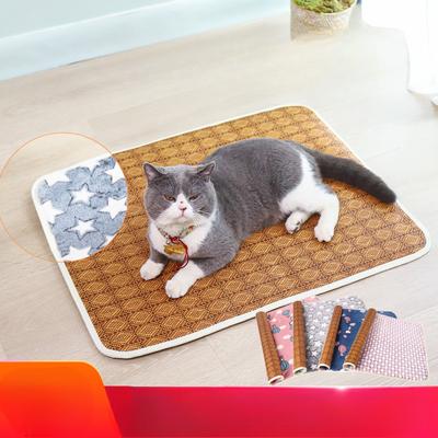 Doppelseitige Matte für alle Jahreszeiten  Sommer Bissfeste Katzenschlafmatte Matte zum Schlafen  Haftfreie Haare Hundenest und Katzennest im Sommer