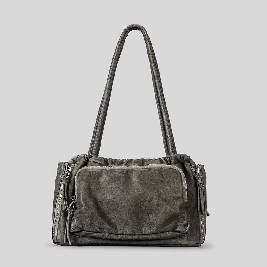 Retro Motorcycle Bag Versatile Pleated Single-shoulder Underarm Bag Women's Handbag