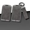New Zinc Alloy Leather Nfc Card Car Key Case Cover Holder Fob Protector Shell For Tesla Model Y Model 3 Car Interior Accessories