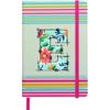 Doodle Initial E Stripes Theme Premium Hard Bound B6 Notebook Diary|192 Ruled Pages(144 Ruled + 48 Blank)|4.75 * 7 Inche