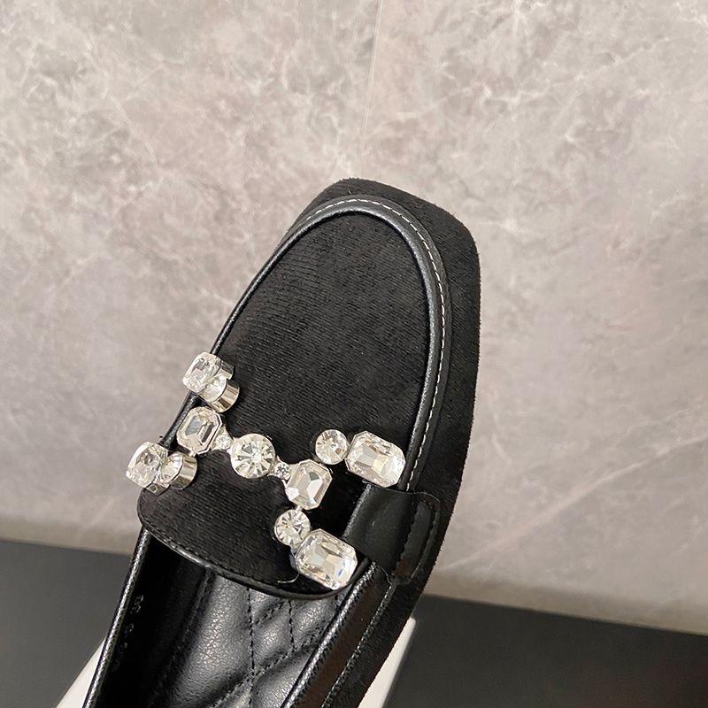 Jarní Podzimní Boty Dámské Baleríny Měkké Módní Značka Kancelářské Dámské Jednoduché Boty Černé Modré Nadměrná Velikost 42