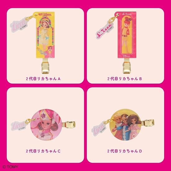 SHOBIDO Licca-chan Secret Bangs Clips 16 Types Total