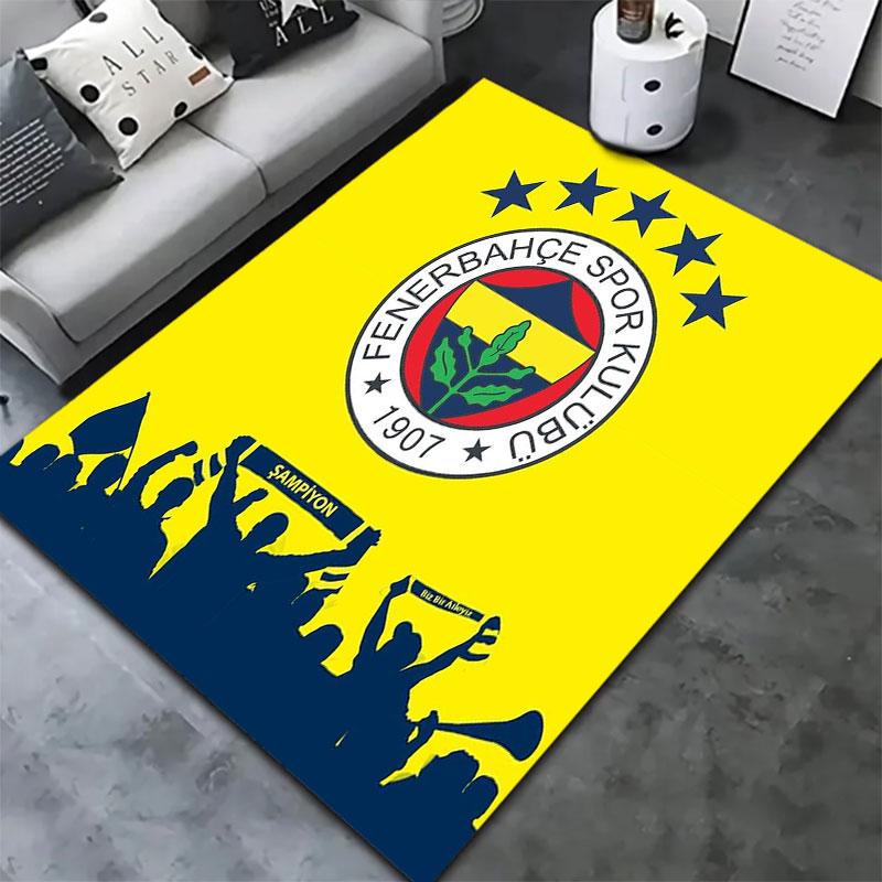Fenerbahçe Sports Club Carpet Rug for Living Room Bedroom Home Sofa Decoration,Kids play Non-slip Floor Mat