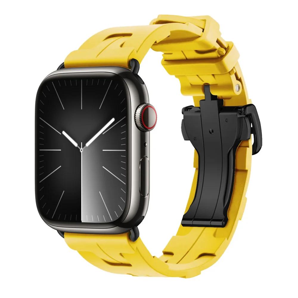 

З логотипом Kilim Одинарний силіконовий ремінець для Apple Watch 46 мм 42 мм Ремінець для iWatch 11 10 9 8 Ultra3 49 мм 45 мм 38 мм Ремінець для годинника Series 10 11 42mm&No Logo