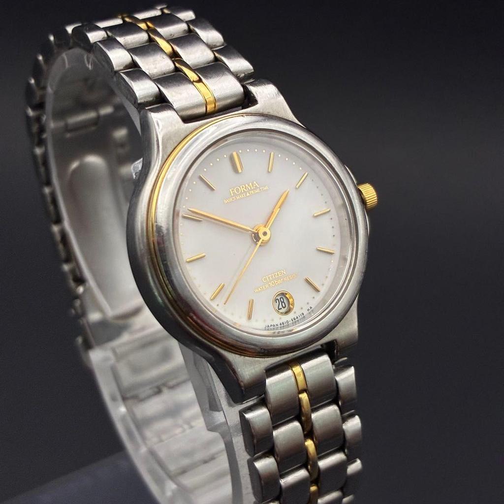 Used [Working/New Battery] CITIZEN FoRMa Ladies Watch Date Combi Citizen Quartz