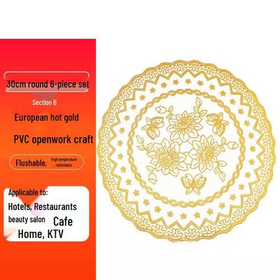 Huabeishi Gilded PVC Placemat Set