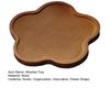 Holz Blume-förmiges Tablett Dekorative Kerzenhalterplatte Rustikaler Tischplatten Schmuckorganisator Bauernhaus Servieren