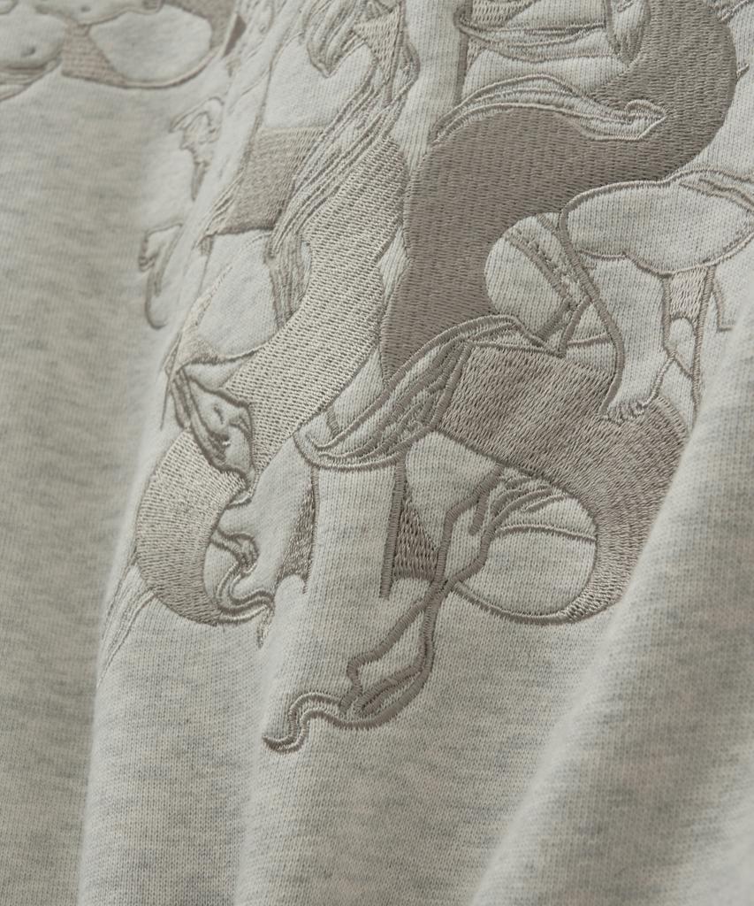 Seteo Angel Graphic Sweatshirt Melange Ivory