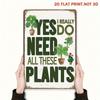 Metal Wall Art Plant Lover Gift Garden Decor Poster