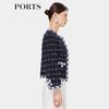 Ports Women's Blended Wool Round Neck Jacket