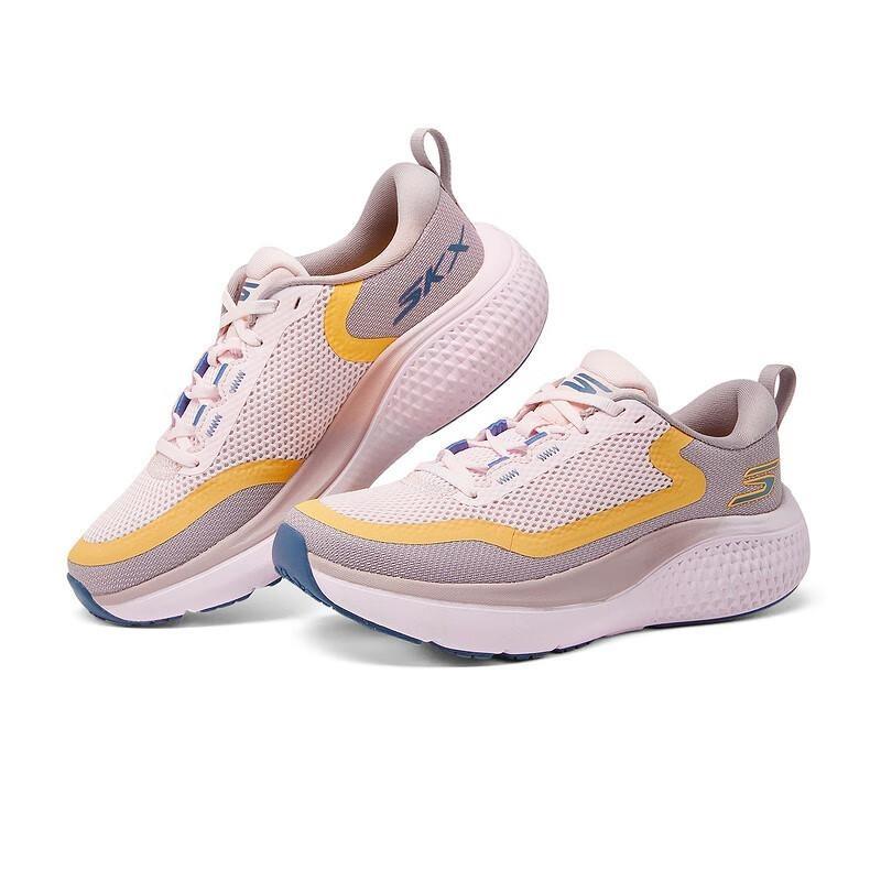 Skechers Women's GO Series Shock Absorbing Breathable Low Running Shoes Cornelian Pink 172086-MVE