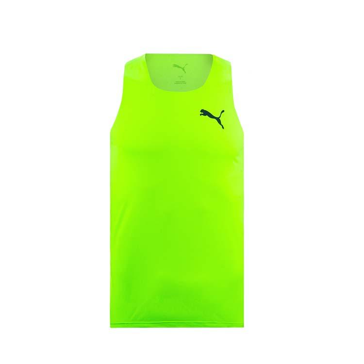 Puma Athletic Competition Quick-Dry Breathable Marathon Running Sleeveless Vest Men Tops Green 527985-97