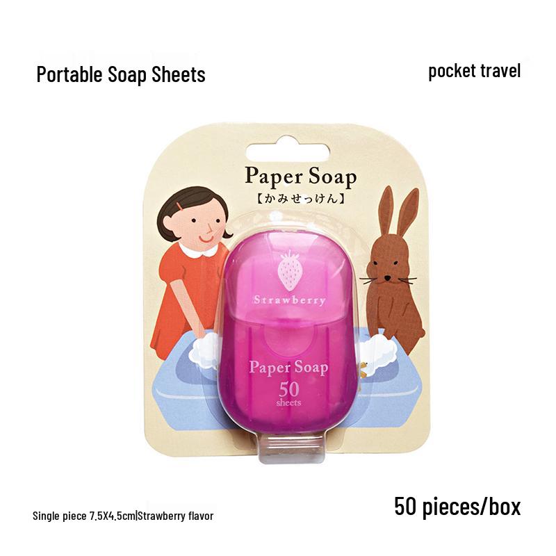 Portable Antibacterial Soap Sheets for Travel and School