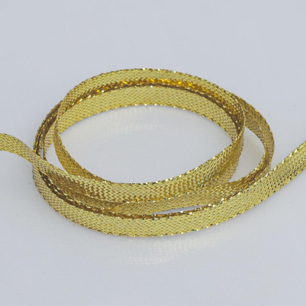 Decorative Romantic and Cozy 0.3-0.5cm Gold and Silver Onion Ribbon Gift Box Cake Decoration Christmas Tree Bow Gold and Silver Decorative Ribbon