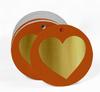 Inkdotpot Pack Of 100 Made With Love Wedding Favor Paper Tags Craft Real Gold Foil Hang