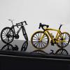 MORYTRADE Bicycle Toy Road Bike Model Diecast Car Road Racer Assembly Type Yellow