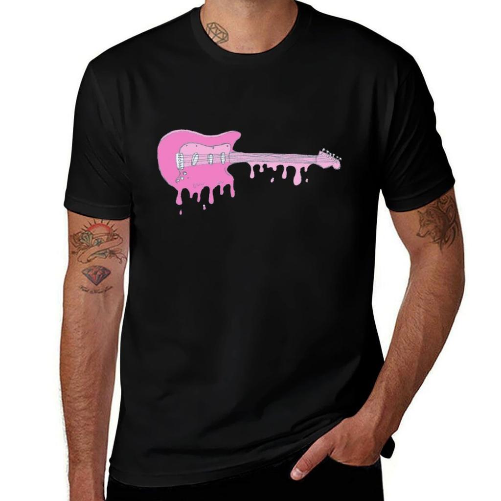 Drippy Guitar Tshirt Soft Cotton Print Tshirt