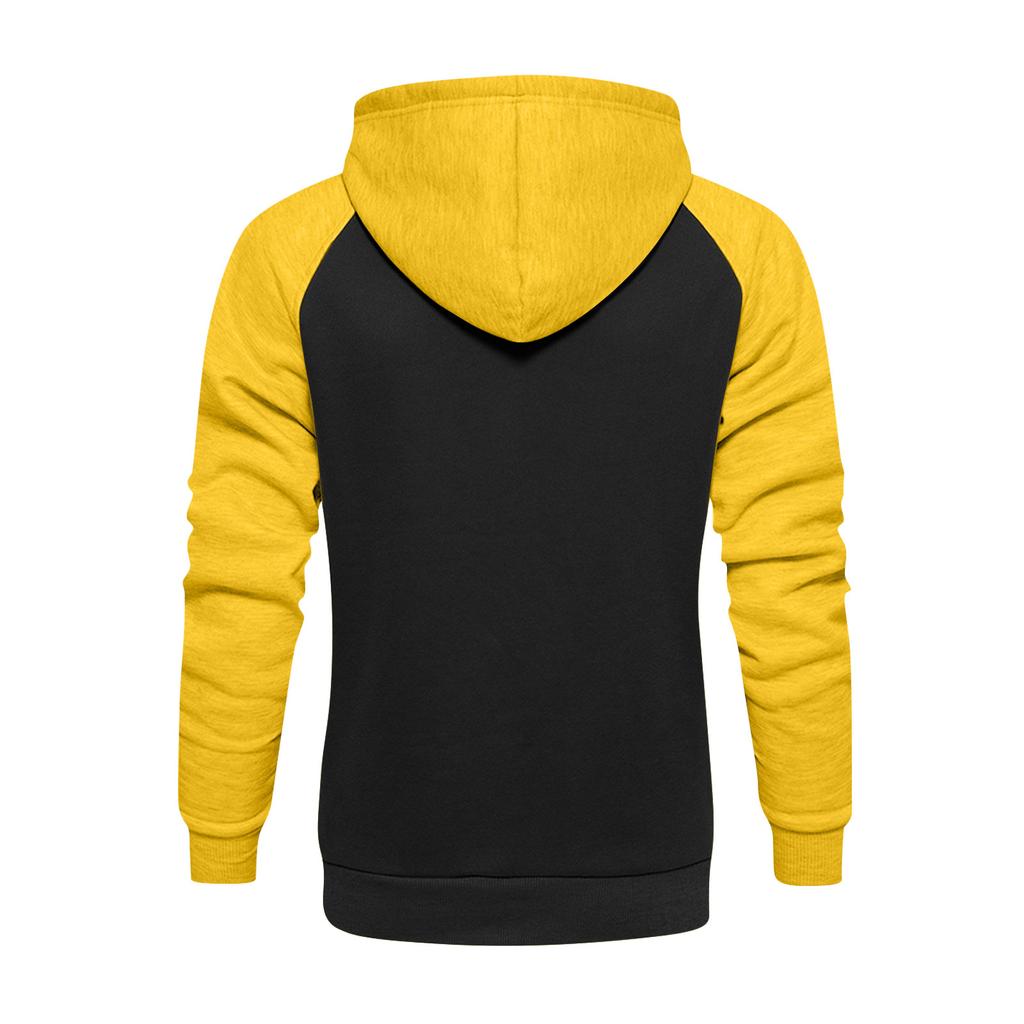 Street Man Loose Blank Fleece Sweater Men'S Large Long Sleeve Hoodie