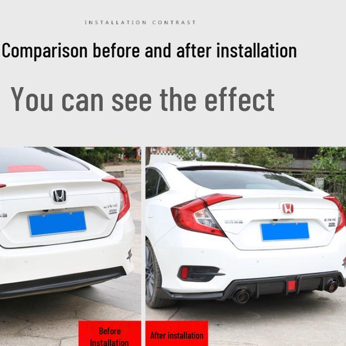 Tenth-Gen Civic Rear Lip Spoiler Kit with Lights