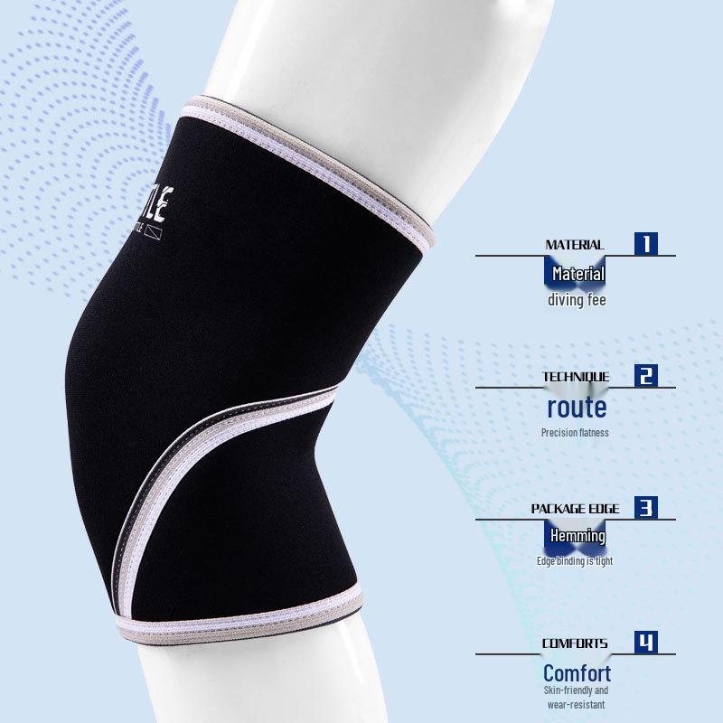 Hercules 7mm Neopren Knäskydd för Styrketräning, Tyngdlyftning och Knäböj - Unisex Stöd.