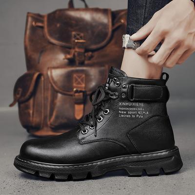 Neue Motorrad- und Stiefeletten Wasserdichte Stiefel Herren Lederschuhe Herren Freizeitschuhe Bota Masculina Herren High-Top Modeschuhe