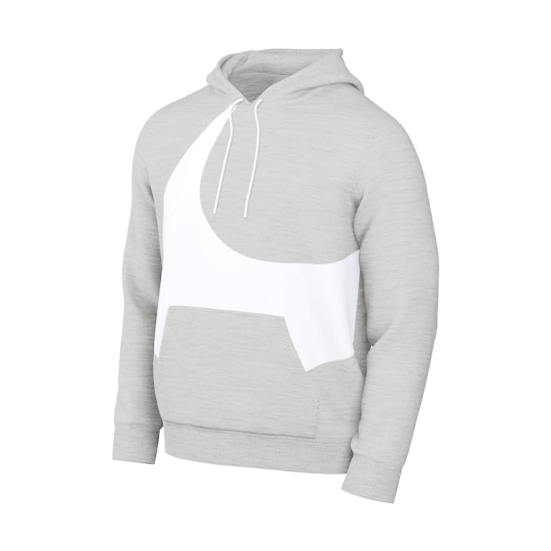 

Nike Back Pullover Hoodie in Dark Grey Size Men s Semi-Brushed Heather/White (DH1027 063) (Men s M) [Product Code]