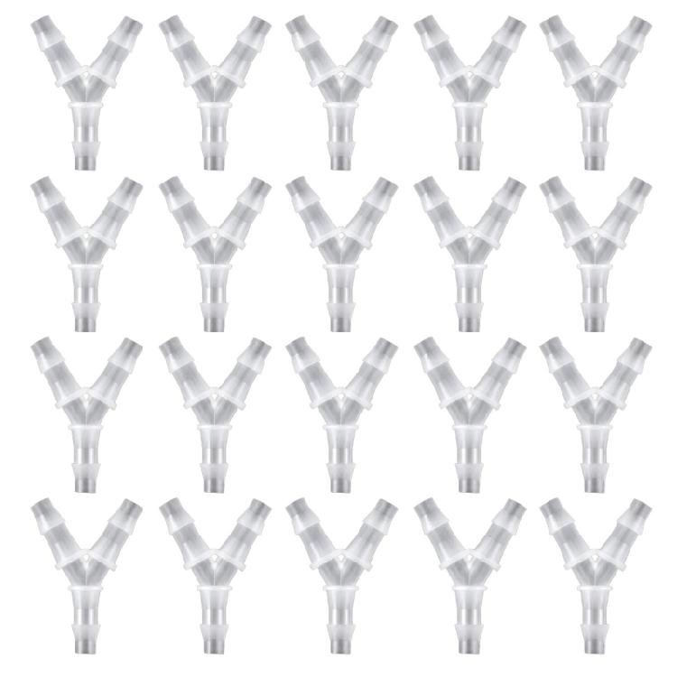 

Y Shaped Splitter Water Pipe Hose Connector Three Way Connection Aquarium Tank Drain Adapter Hose Barb Fitting 1