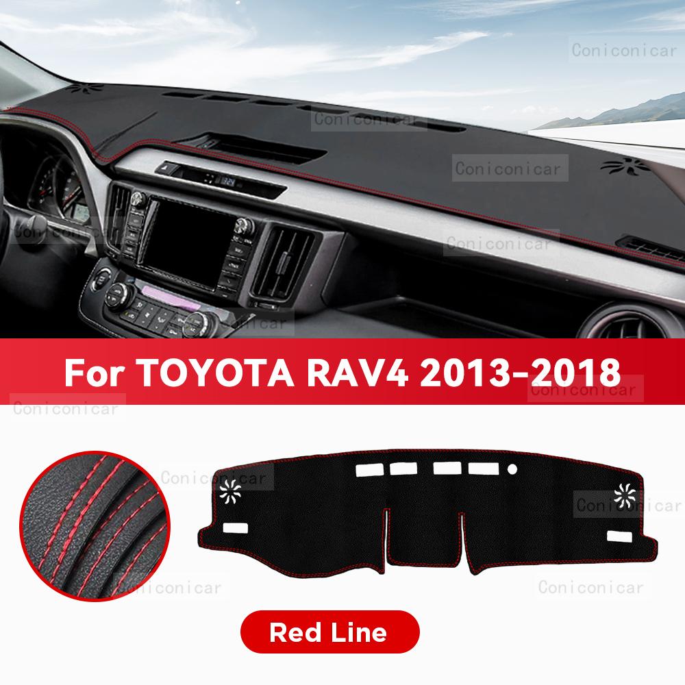 For TOYOTA RAV4 2013-2018 2017 Car Dashboard Cover Mat Sun Shade Pad Avoid Light Mat Instrument Carpet Protection Accessories