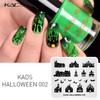 KADS Halloween 002 Nail Stamping plates Bat & Castle polish nail stamp Nail Art Templates Image Plate stamping template