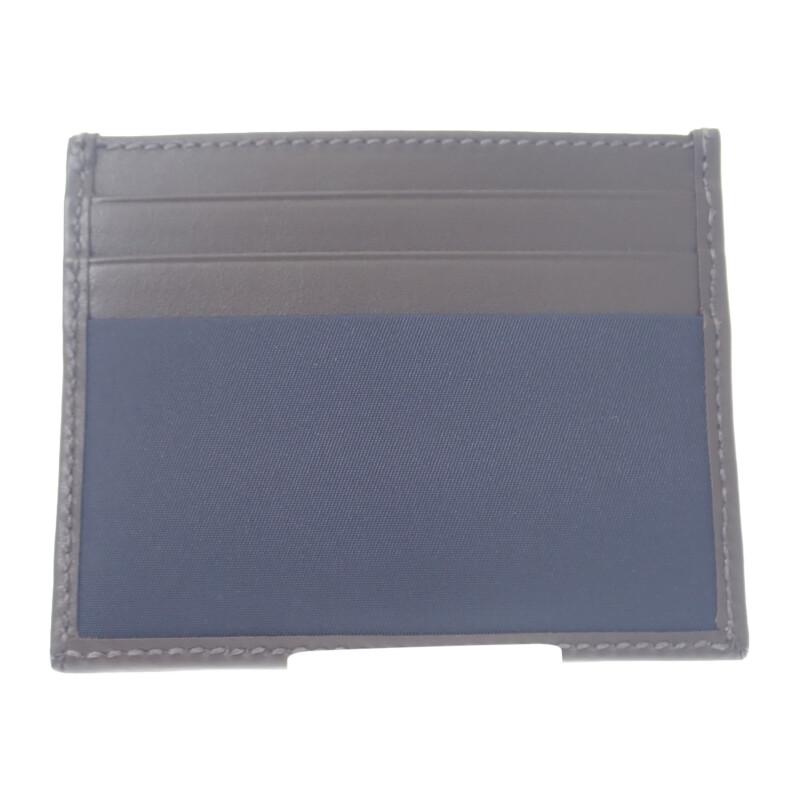 Prada 2MC025_384_F0C1B Card Case Navy/Dark Brown Nylon/leather Women