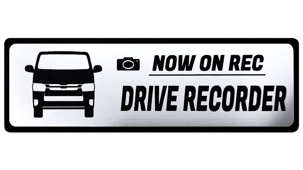 Honami Works HIACE Emblem Sticker for Hiace 4th and 5th Generation Vehicles with Dash Cams