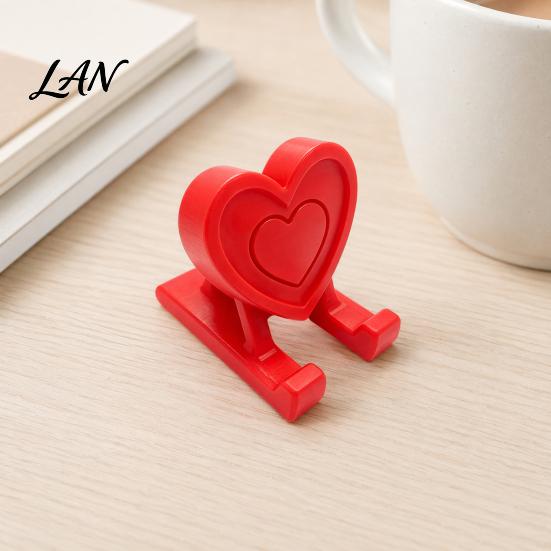 Mobile Phone Holder 3D Printed Heart Holder, Love Shape Stand Stand, Cell Tablet Desk Mount, Valentine's Day Gift Durable