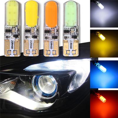 2x T10 W5W 501 5050 Bulb 6SMD LED Car Lights Wedge Interior Sidelight Lamp Amber