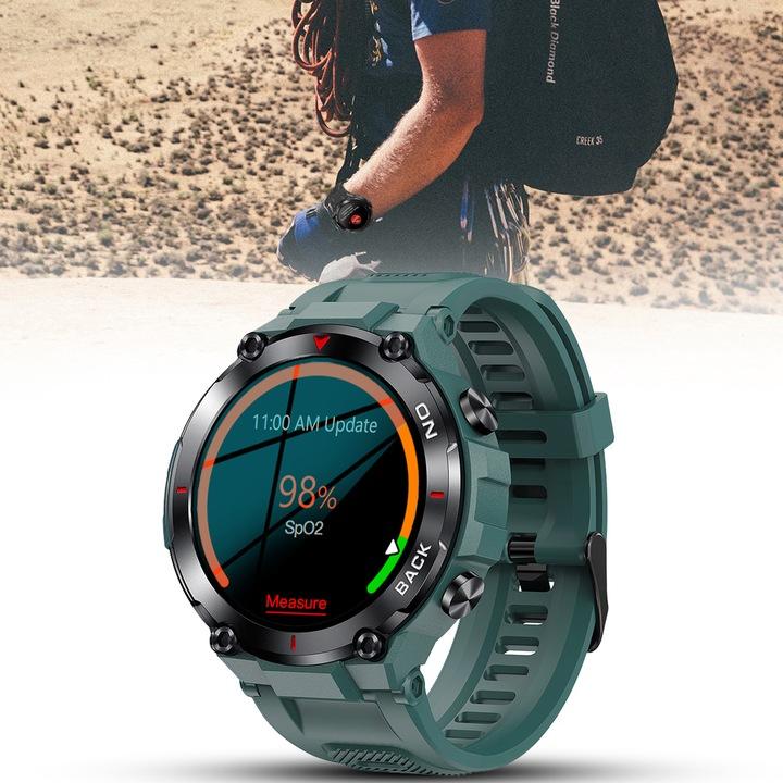 Smartwatch Męski Zegarek Z Funkcja Gps Wodoodporny Polskie Menu 480Mah