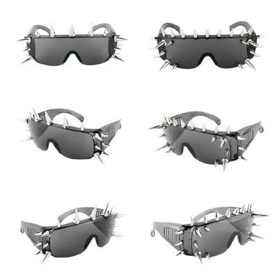 Novelty Spiked Sunglasses For Shows Cosplay And Daily Wear Punk Costume Accessories