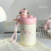 Portable Student Cartoon Water Cup Ins Wind Cute Double Drink Campus High Value Girl Portable Thermos Cup