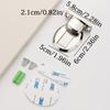 Stainless Steel Punch Free Invisible Door Stop Strong Magnetic Household Bedroom Bathroom Anti Collision Furniture Hardware
