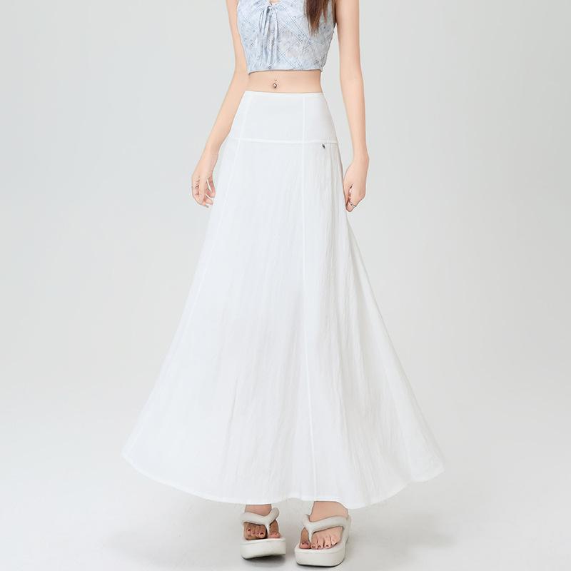 Black and White Fishtail Skirt Skirt Children's Summer Small Fashion Medium and Long Skirt Umbrella Skirt