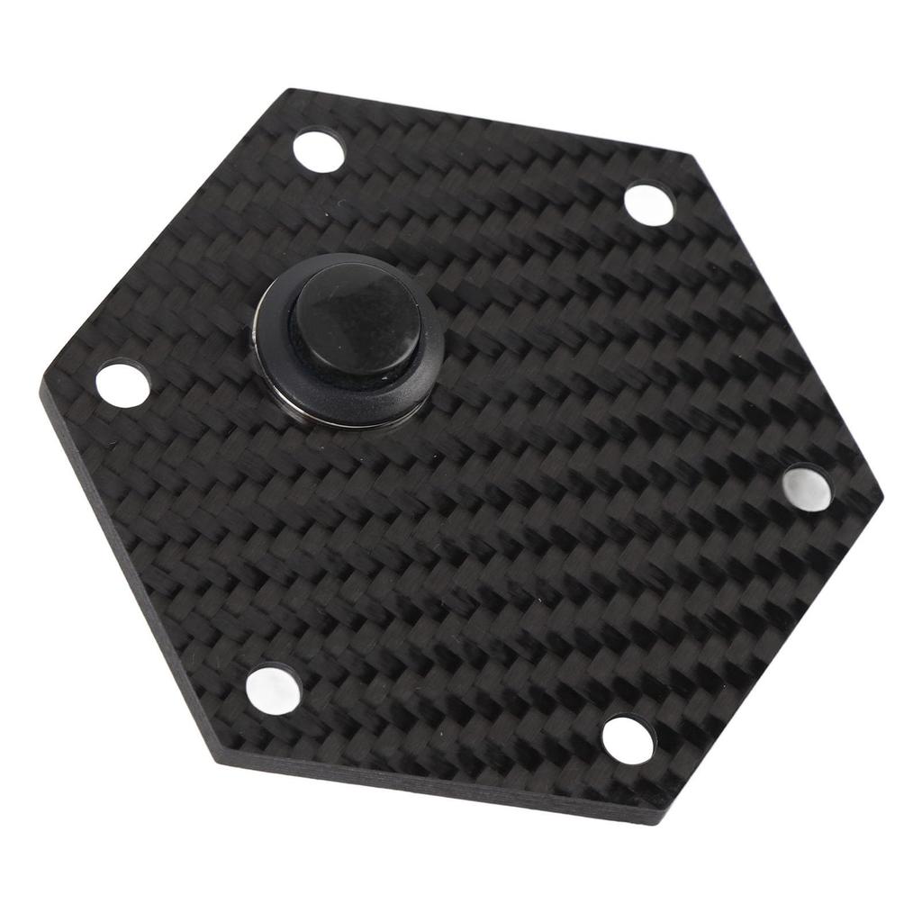 6 Löcher Lenkrad Hupenabdeckung Kohlefaser Außen Lenkradkappe Lenkrad