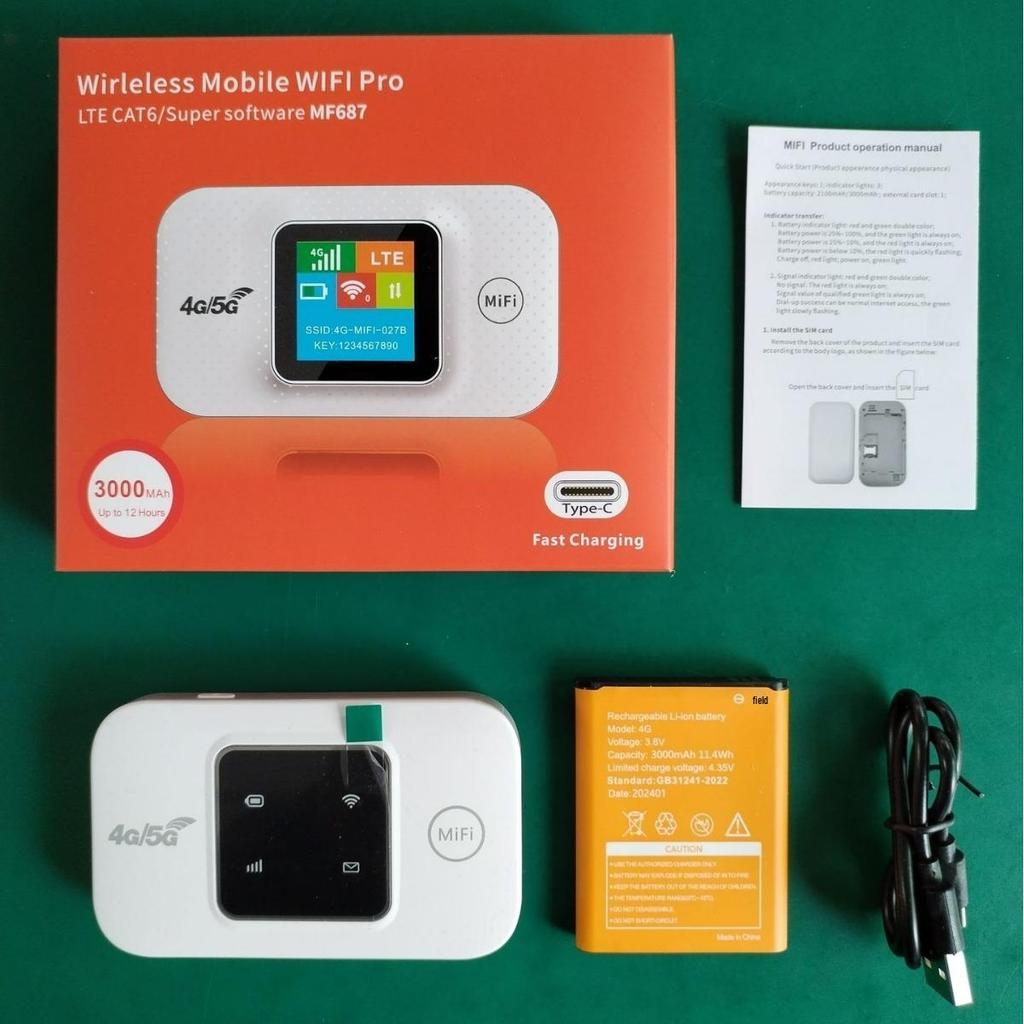 4G Portable WiFi Dongle: High-Speed UFI for Asia, Africa, and Europe with Plug-in Card for the Philippines