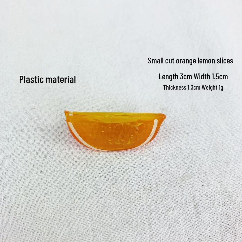 Simulation Fruit Models: Lemon, Orange, Strawberry, and Watermelon Slices for Decoration & Photography Props