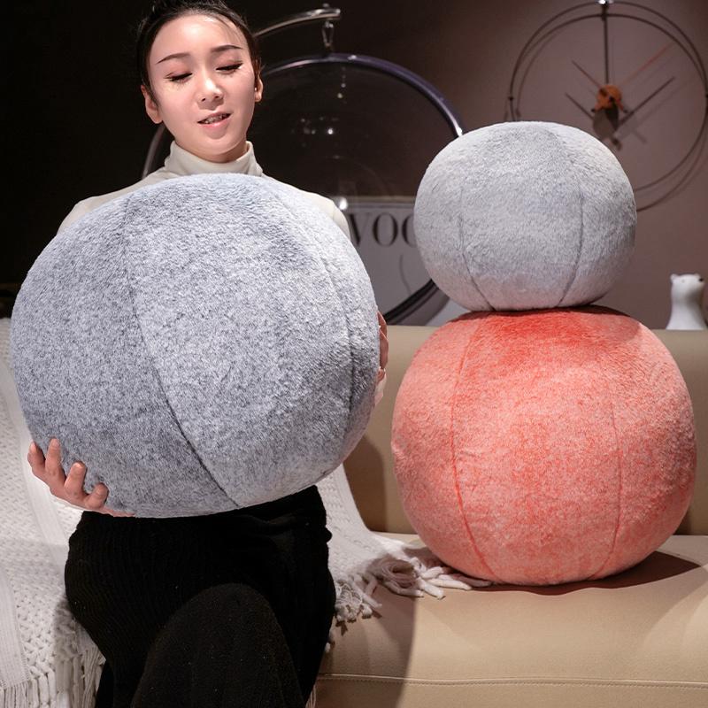 10~40cm nadýchaný plyšový polštář s kuličkou, plněný, barevný, dekorace na pohovku/židli, přehozový polštář, dárek