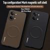 Business Sle Marking Pattern Leather Magnetic Case for Xiaomi Poco X8 Pro Max F8 Ultra M7 X7 for Magsafe Wireless Charging Cover