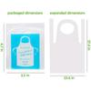 Disposable Aprons (50 Count) Waterproof Plastic Apron For Painting, Cooking, Housework, and Picnics - Individually Packaged
