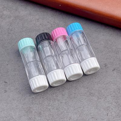 1PC Unisex Transparent Contact Lens Case Candy Color Travel Glasses Lenses Box Eyes Care Kit Holder Lens Container