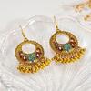Flower Geometric Round Hollow Ear Hook Temperament High-end Earrings for Women