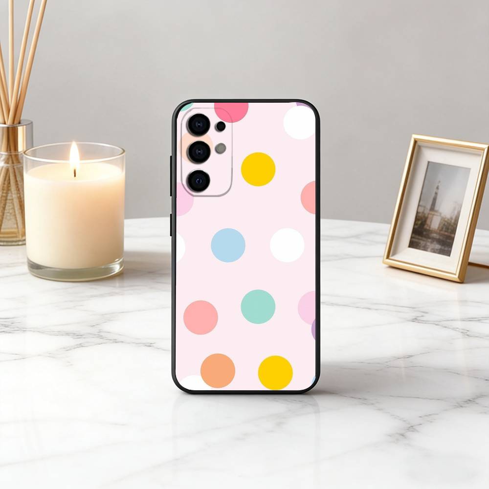 

DOT P-Polka Pattern Phone Case For Samsung S25,S24,S21,S22,S23,S30,Ultra,S20,Plus,Fe,Soft Silicone Black Cover Samsung S25ULTRA