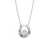 [PROPRE] Hufeisen-Halskette für Damen mit Zirkonia - Einfaches Accessoire - Perfektes Geburtstagsgeschenk für Frauen, Freundin, Jahrestagsgeschenk (Walze