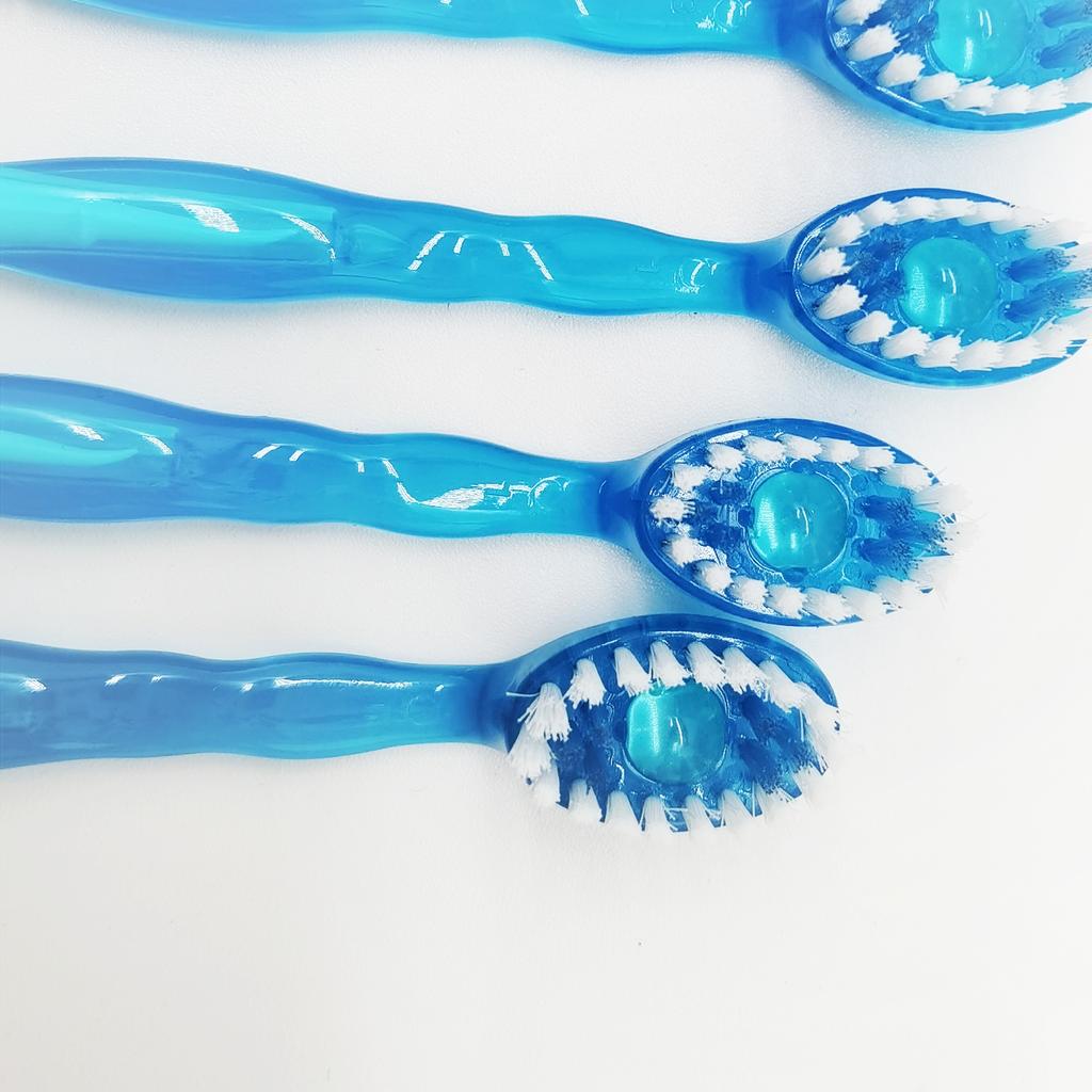 Disposable Mini Toothbrush With Bursting Beads and Dental Floss All in One