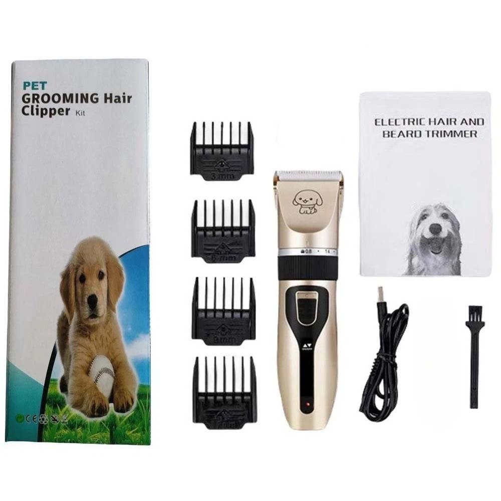 

USB Charging Dog Hair Clipper Professional Cat Cutter Shaver Cleaning золотистый